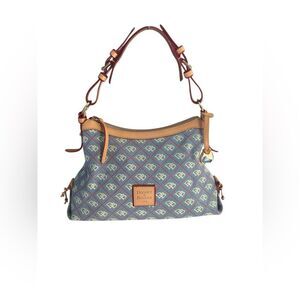 Dooney & Bourke Signature Fabric Shoulder East/West Slouch Handbag